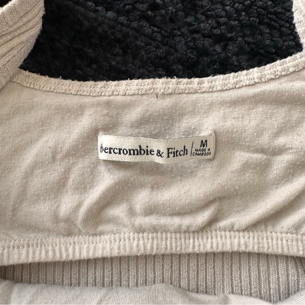 A&F Tap Bandeau Tank Top | Matching Shorts Available | Ribbed and Lined - Picture 5 of 8